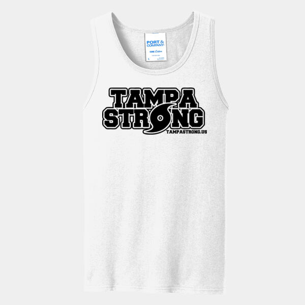 One-Color Tampa Tribute - Core Cotton Tank Top Thumbnail
