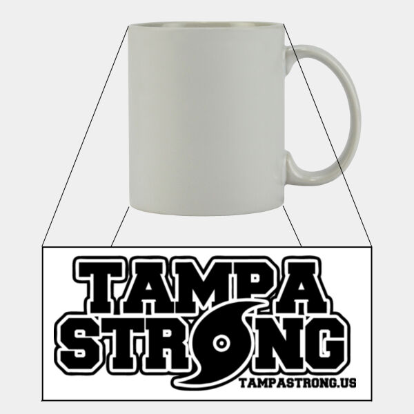 One-Color Tampa Tribute - 11 oz Ceramic Mug Thumbnail